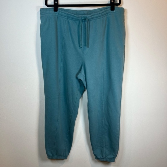 Champion Pants - Champion Pintuck Brushed Fleece Jogger Sweatpants Aqua Tonic Lounge Women's XXL
